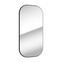 Defra Mo-re lustro 100x50 cm prostokątne czarny mat 291-L-05005