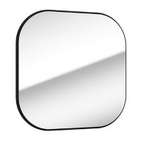 Defra Mo-re lustro 60x60 cm kwadratowe czarny mat 291-L-06002