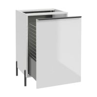 Defra Nino szafka B50 50x45x70 cm boczna stojąca biały połysk 304-B-05003