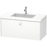 Duravit Brioso umywalka z szafką 100 cm wiszącą biały mat BR4602O1818