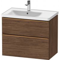 Duravit D-Neo szafka 78,4xx62,5 cm podumywalkowa wisząca ciemny orzech mat/brązowy DE4357004210000