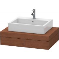 Duravit Fogo konsola z 2 szufladami 80 cm wisząca orzech amerykański FO852101313