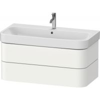 Duravit Happy D2 Plus szafka 97,5 cm podumywalkowa wisząca biały satynowy mat HP4388036360000