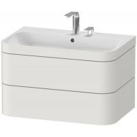 Duravit Happy D2. Plus umywalka z szafką wiszącą biały nordic jedwabny mat HP4637E3939