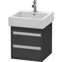 Duravit Ketho szafka 45 cm podumywalkowa wisząca grafit mat KT663504949