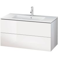 Duravit L-Cube szafka 102 cm podumywalkowa wisząca biały połysk LC624202222