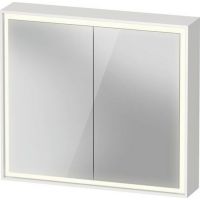 Duravit L-Cube szafka 80x15x70 cm z lustrem biała LC7551018180010