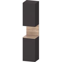 Duravit Qatego szafka boczna 176 cm wysoka wisząca lewa grafitowy mat QA1346L55800000