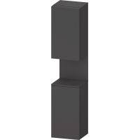 Duravit Qatego szafka boczna 176 cm wysoka wisząca prawa grafitowy mat QA1346R49490010