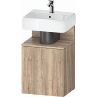 Duravit Qatego szafka 44 cm podumywalkowa wisząca dąb marmurkowy mat QA4076R55550000
