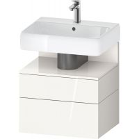 Duravit Qatego szafka 60 cm podumywalkowa wisząca biały połysk QA4393022220010