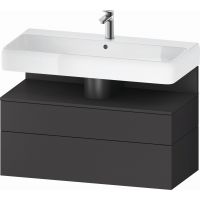 Duravit Qatego szafka 100 cm podumywalkowa wisząca grafit mat QA4395049490010