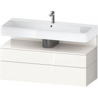Duravit Qatego szafka 120 cm podumywalkowa wisząca biały połysk QA4396022220010