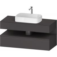 Duravit Qatego szafka 120 cm podumywalkowa wisząca grafit mat QA4732049490010