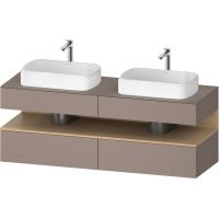 Duravit Qatego szafka 160 cm podumywalkowa wisząca bazalt mat QA4779030430010
