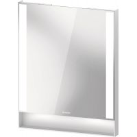 Duravit Qatego lustro 75x60 cm z oświetleniem LED biały mat QA7081018180000