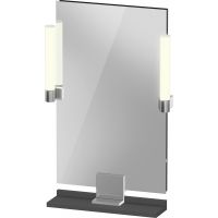 Duravit Sivida lustro 45x65 cm prostokątne z oświetleniem chrom-grafit SV7420010490000