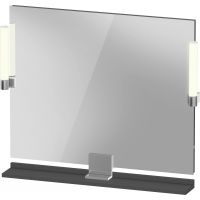 Duravit Sivida lustro 85x65 cm prostokątne z oświetleniem chrom-grafit SV7422010490000