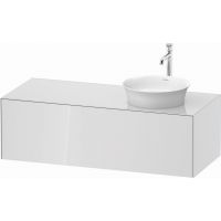 Duravit White Tulip szafka 130 cm podumywalkowa wisząca prawa biały wysoki połysk WT4977R8585