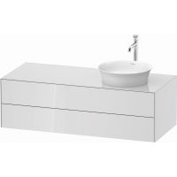 Duravit White Tulip szafka 130 cm podumywalkowa wisząca prawa biały wysoki połysk WT4987R8585