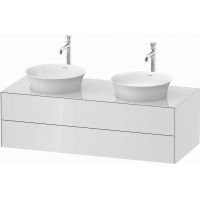 Duravit White Tulip szafka 130 cm podumywalkowa wisząca biały wysoki połysk WT4988B8585