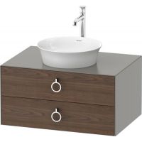 Duravit White Tulip szafka 80 cm podumywalkowa wisząca orzech amerykański lity WT499007792