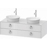 Duravit White Tulip szafka 130 cm podumywalkowa wisząca biały wysoki połysk WT4993B8585