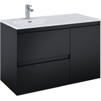 Elita Split szafka 100x45,8x63,5 cm podumywalkowa wisząca lewa black matt RE011006057160