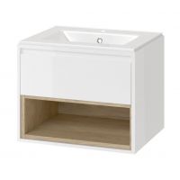 Excellent Tuto zestaw umywalka z szafką 60 cm biały/dąb MLCE.0101.3617.600.WHBL