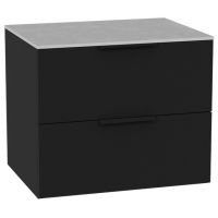 Zestaw Excellent Tuto 2.0 szafka 60 cm podumywalkowa wisząca z blatem czarny-grafit MLEX.2172.K.60.02SJ.BKBK