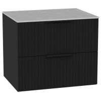 Excellent Tuto 2.0 szafka 60 cm podumywalkowa wisząca z blatem czarny-szary MLEX.2172.K.60.03SJ.BKBK