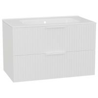 Zestaw Excellent Tuto 2.0 szafka 80 cm podumywalkowa wisząca z umywalką Pik biały MLEX.2172.K.80.0365.WHWH