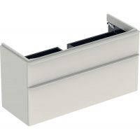 Geberit Smyle Square szafka 118,4 cm podumywalkowa wisząca sand grey 500.355.JL.1