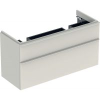 Geberit Smyle Square szafka 118,4 cm podumywalkowa wisząca sand grey 500.356.JL.1