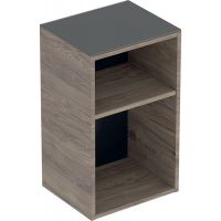 Geberit Smyle Square szafka boczna 60 cm wisząca lava mat/orzech włoski hickory 500.358.JR.1