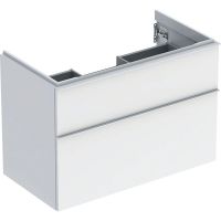 Geberit iCon szafka 88,8 cm podumywalkowa wisząca biały połysk/biały mat 502.305.01.1