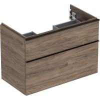 Geberit iCon szafka 88,8 cm podumywalkowa wisząca orzech hickory/lava mat 502.305.JR.1