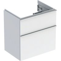 Geberit iCon szafka 59,2 cm podumywalkowa wisząca biały połysk/chrom 502.307.01.2