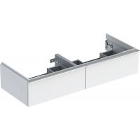Geberit iCon szafka 118,4 cm podumywalkowa wisząca biały połysk/chrom 502.314.01.2