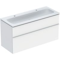 Geberit iCon Set Slim umywalka z szafką 120 cm zestaw meblowy KeraTect biały mat 502.334.01.3