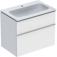 Geberit iCon Set Slim umywalka z szafką 75 cm zestaw meblowy biały mat 502.336.01.3