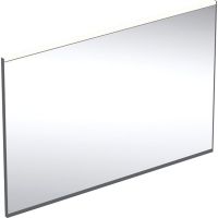 Geberit Option Plus Square lustro 105x70 cm prostokątne z oświetleniem LED czarny mat 502.784.14.1