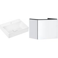 Zestaw Hansgrohe Xevolos E umywalka z szafką Xilesa E 60 cm biały (54253700, 61092450)