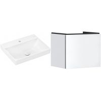 Zestaw Hansgrohe Xelu Q umywalka z szafką Xilesa E 60 cm biały (54253700, 61016450)