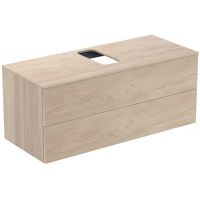 Ideal Standard Adapto szafka 120 cm podumywalkowa wisząca jasnobrązowe drewno U8598FF