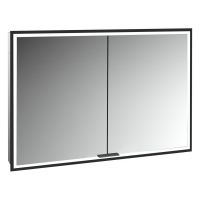 Kronenbach Cube 2.0 szafka 100x17x70 cm z lustrem wpuszczana czarny mat KB100226MB