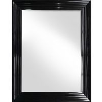 Ars Longa Malaga lustro 144x54 cm prostokątne czarny połysk MALAGA40130-C