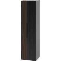 Megstyl Avella szafka 34,5x31,8x130 cm boczna wisząca czarna-orzech 2425