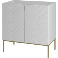 Megstyl Aspen szafka 80x45,8x82 cm podumywalkowa stojąca biała 2491