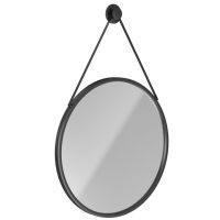 Massi Valo lustro 70 cm okrągłe czarny mat MSL-VA-700B